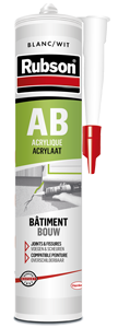 Mastic RUBSON Acrylique Bâtiment Blanc 280ml