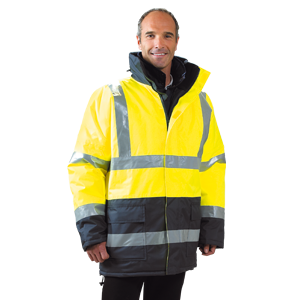 Parka de signalisation jaune fluo Taille XL