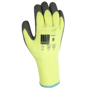 Gants fourrés jaune fluo T10