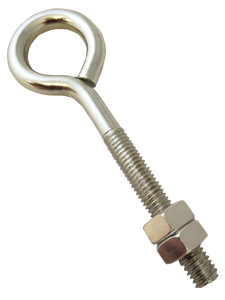 Boulon à oeil Ø10x80mm-  2 pces