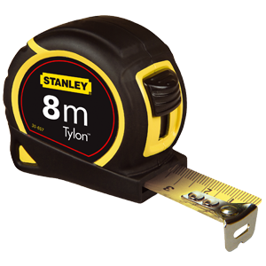 Mètre ruban bimatière TYLON 8mx25mm