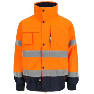 Veste haute-visibilité TARVOS orange/ bleu marine Taille XL HEROCK