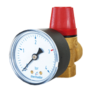 Soupape sécurité 1/2 avec manomètre - S15ZM