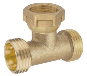 Té mâle-femelle-mâle à écrou mobile 20x27