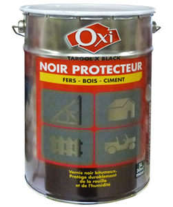 Vernis noir bitumeux TARGOL X BLACK 5L
