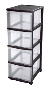 Tour rangement OPTIMO 4 grands tiroirs - FIN DE SERIE