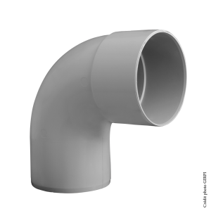 Coude PVC 87°30 eaux usées Ø32mm Mâle/Femelle