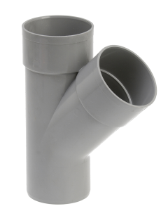 Culotte PVC 45°eaux usées Ø100mm Mâle/Femelle