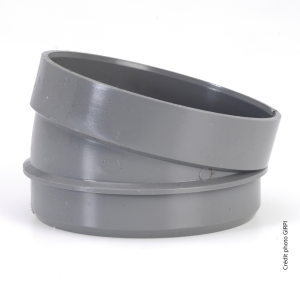 Coude à secteur PVC 30° Ø100mm Mâle/Femelle