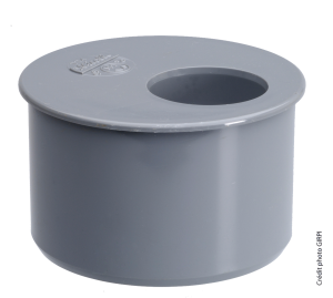 Réduction plate PVC 93x40mm Mâle/Femelle