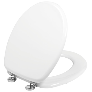 Abattant WOODY bois blanc charnières inox - 21230004