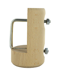 Adaptateur sommier hêtre brut à visser Ø55x95mm
