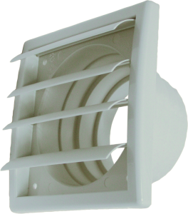 Volet anti-retour PVC blanc D100/125