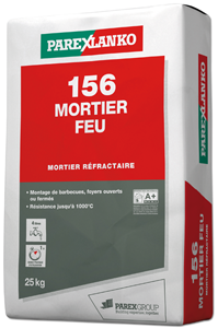 Mortier réfractaire 156 MORTIER FEU - 25kg