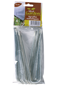 Agrafes métalliques 15x3,5cm - 20pces - FIN DE SERIE