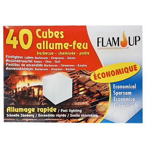 Allume barbecue/feu 40 cubes
