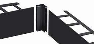 Angle rentrant pour DURABAL BO H.80mm alu laqué RAL7016 BOAC 8016-XI