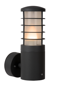 Applique extérieure SOLID+détecteur anthracite E27 18W  IP54 - FIN DE SERIE