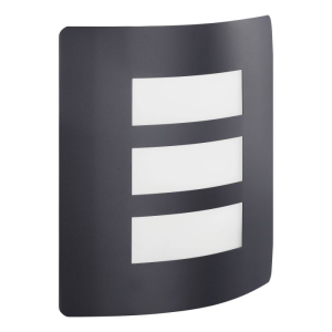 Applique extérieur RASCINO noir acier galvanisé E27 max 40W IP44