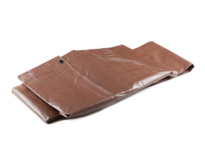 Bâche bois renforcée marron 2x8m