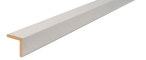 Baguette d'angle MDF prépeint blanc 23x23 2m44