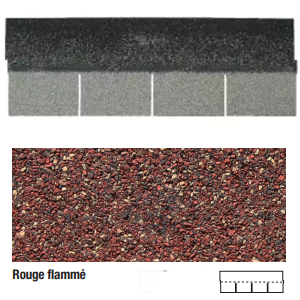 Bardeau SOPRATUILE rouge flammé - paquet 3,05m²