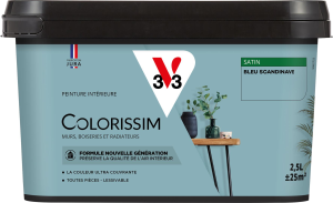Peinture COLORISSIM Satin 2,5L Bleu Scandinave