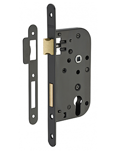 Boitier serrure pour cylindre 2 tours axe 50mm