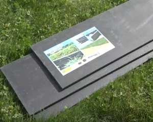 Piquet Brun en H pour Bordure de Jardin PVC 100% recyclé (l 38cm)