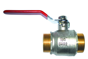 Vanne 1/4 tour MM26x34 à manette droite PN40