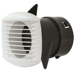 Bouche d'extraction rectangle Ø125 manchon placo