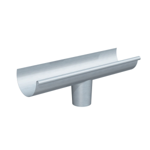 Bout à naissance zinc 1/2 ronde 25 80mm