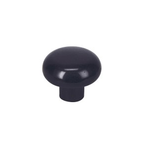 Bouton rond plastique noir Ø35mm