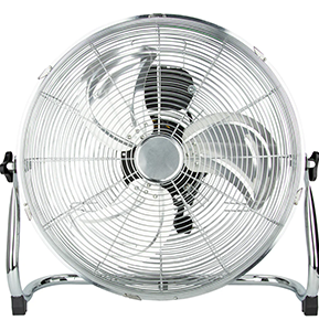 Brasseur d'air chrome 45cm