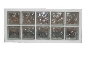 Panneau de 2x5 briques de verre neutres 47x107cm