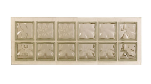 Panneau de 2x6 briques de verre neutres 47x127cm