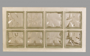 Panneau de 2x4 briques de verre neutres 47x87cm