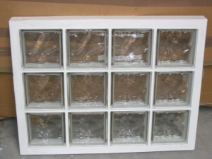 Panneau de 3x4 briques de verre neutres 67x87cm