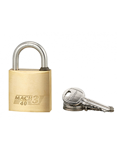 Cadenas MACH 3 40mm anse acier inoxydable 3 clés