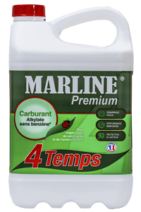 Carburant 4 temps 5L MARLINE PREMIUM Alkylat sans benzème - Prêt à l''emploi