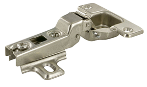 Charnière invisible Ø35mm acier à ressort porte 1/2 recouvrement - 2 pces