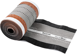 Closoir de Faitage Noir VENTISUR - rouleau 10mx260mm QB35