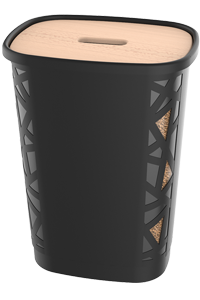 Coffre à granulés de bois XL avec roulettes charge 45kg/70L