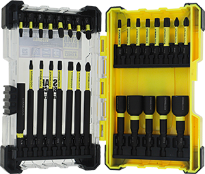 Coffret embouts de vissage longs + douilles - 29 pces