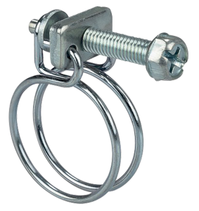 Colliers serrage acier 24/27 tuyau 19-22 - 2 pces