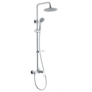 Colonne de douche E500 chromée mit.mécanique - tête ronde- FIN DE SERIE