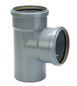 Culotte PVC 87°30 Ø125mm à joint Mâle/Femelle CR4