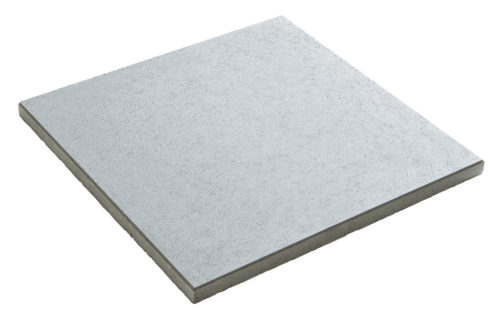 Dalle 40x40x3.6cm Rustique Grise Bullée P/72 6.25 pièces/m2 11.52m2/pal 313853 remplace la ref BET0833