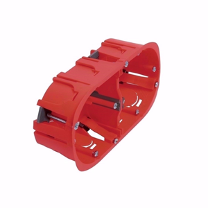 Boîte cloison sèche 2 postes Ø67 P40 rouge