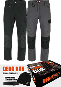 Box 2 Pantalons DERO T40 + 1 bonnet + 1 ceinture offerts HEROCK